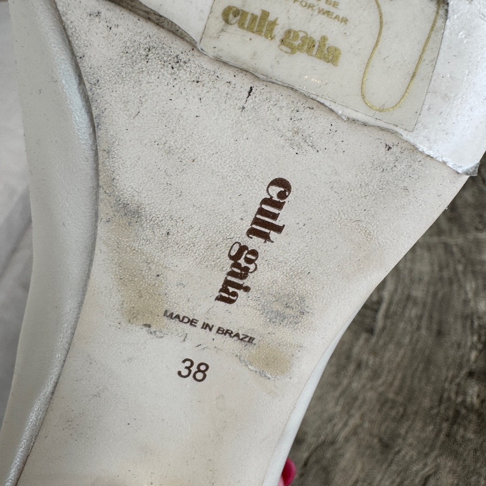 Cult Gaia Cream Pointed Heels - Picture 5 of 6